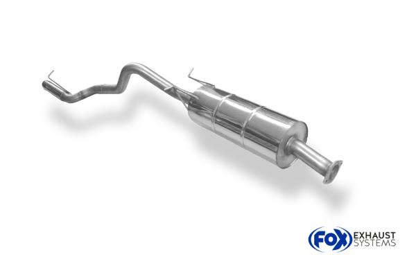 Endschalldämpfer Dieseloptik - 1x76 Typ 28 passend für: Ford Ranger 2011- 08/2015